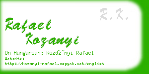 rafael kozanyi business card